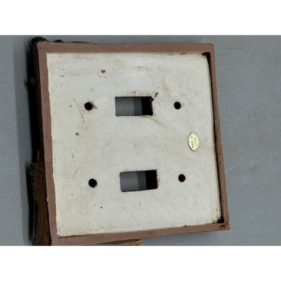 Workshop Tools duel Light Switch Cover Plate brown 4.75x4.75" READ - Picture 3 of 6